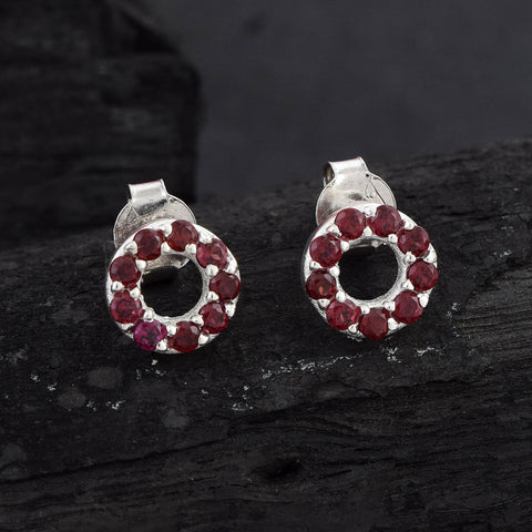 Ruby Concentric Studs