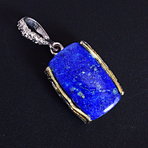 Lapis Lazuli Rectangular Pendant