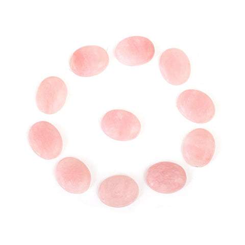 Oval Pink Opal Cabochon Gemstone Lot