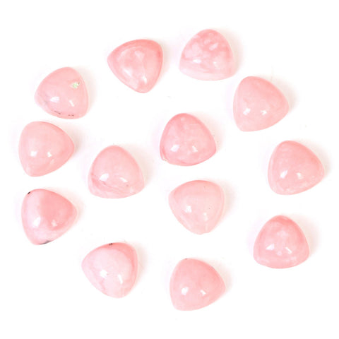 Triangle Pink Opal Cabochon Gemstone Lot