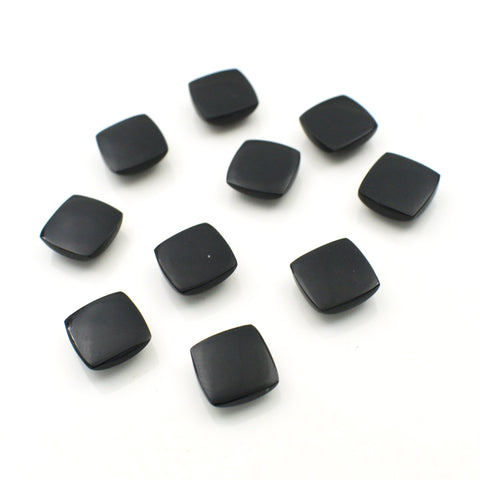 Square Black Onyx Cabochon Gemstone Lot