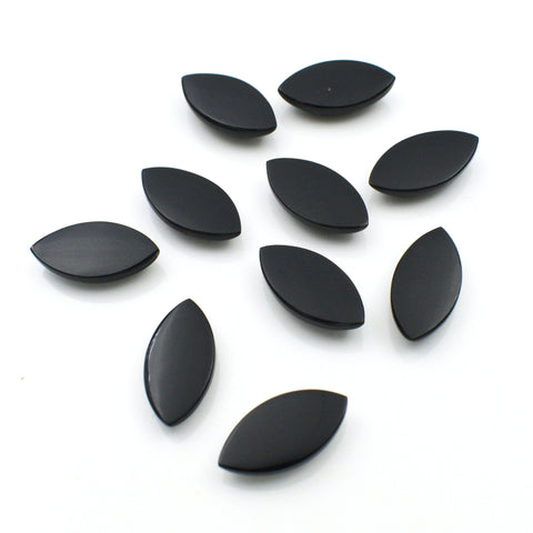 Marquise Black Onyx Cabochon Gemstone Lot