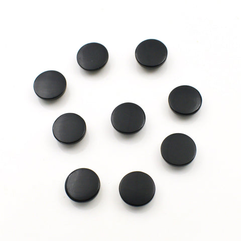 Round Black Onyx Cabochon Gemstone Lot