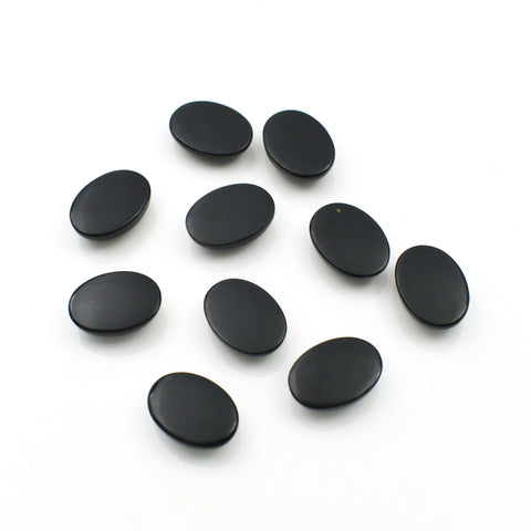 Oval Black Onyx Cabochon Gemstone Lot