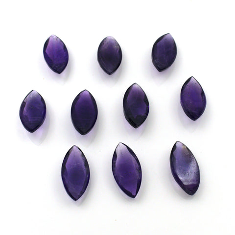 Marquise Amethyst Faceted Gemstone Lot