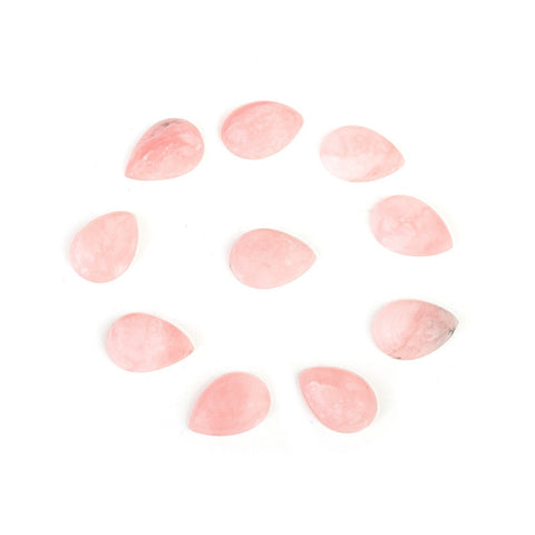 Pear Pink Opal Cabochon Gemstone Lot