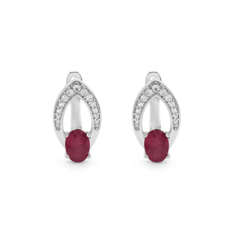 Ruby Gemstone Earring