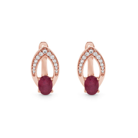 Ruby Gemstone Earring