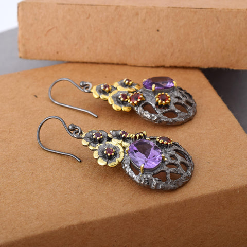 Amethyst Gemstone Earring