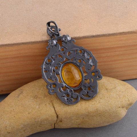 Citrine Gemstone Pendant