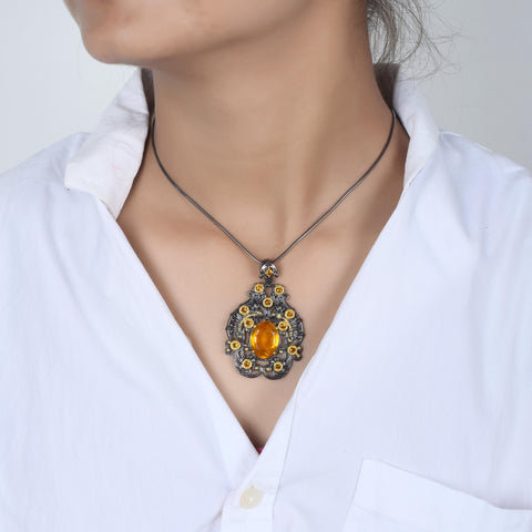 Citrine Gemstone Pendant