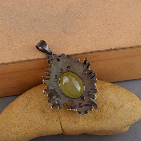 Prehnite Gemstone Pendant