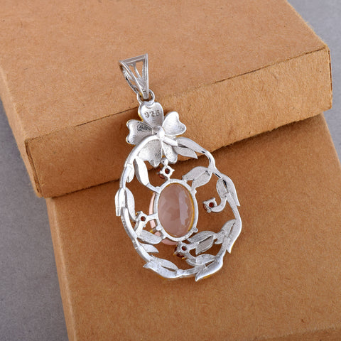 Rose Quartz Gemstone Pendant