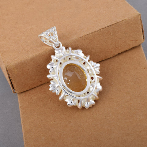 Citrine Gemstone Pendant